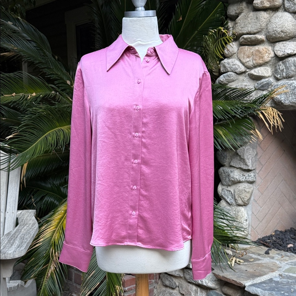 & Other Stories Elegant Pink Button-Up Blouse